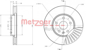METZGER 6110176 - Bremsscheibe