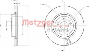 METZGER 6110127 - Bremsscheibe