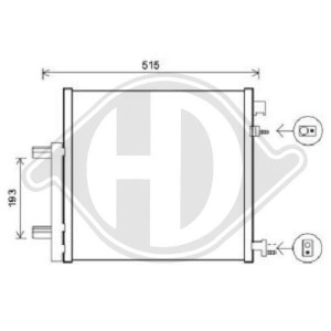 DIEDERICHS DCC1886 - Kondensator, Klimaanlage