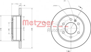 METZGER 6110179 - Bremsscheibe