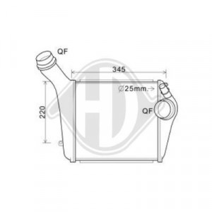 DIEDERICHS DCA1108 - Ladeluftkühler