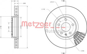 METZGER 6110716 - Bremsscheibe