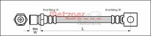 METZGER 4111757 - Bremsschlauch