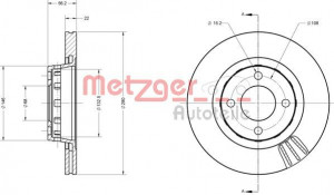 METZGER 6110305 - Bremsscheibe