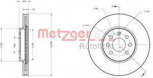 METZGER 6110193 - Bremsscheibe
