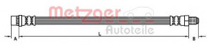METZGER 4110458 - Bremsschlauch