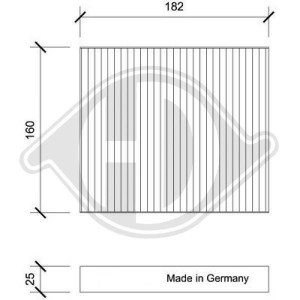 DIEDERICHS DCI0206 - Filter, Innenraumluft