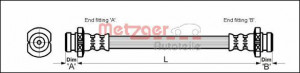 METZGER 4110611 - Bremsschlauch