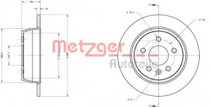 METZGER 6110492 - Bremsscheibe