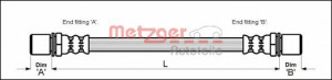 METZGER 4113667 - Bremsschlauch