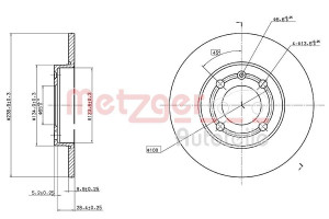 METZGER 6110137 - Bremsscheibe