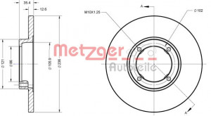 METZGER 6110713 - Bremsscheibe