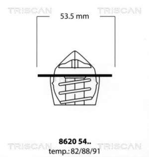 TRISCAN 86205488 - Thermostat, Kühlmittel