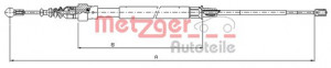 METZGER 10.7625 - Seilzug, Feststellbremse
