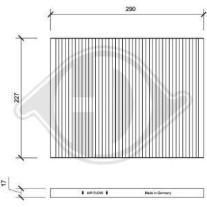 DIEDERICHS DCI1003 - Filter, Innenraumluft