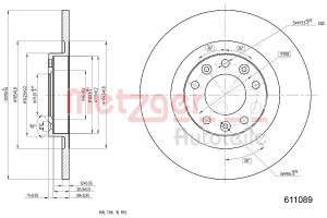 METZGER 6110890 - Bremsscheibe
