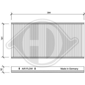 DIEDERICHS DCI1125 - Filter, Innenraumluft