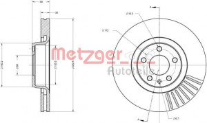 METZGER 6110195 - Bremsscheibe