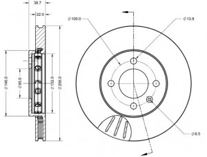 METZGER 6110682 - Bremsscheibe