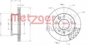 METZGER 6110142 - Bremsscheibe