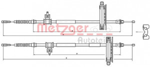 METZGER 10.5359 - Seilzug, Feststellbremse