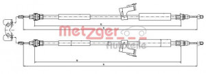METZGER 10.8225 - Seilzug, Feststellbremse