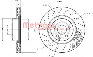 METZGER 6110233 - Bremsscheibe