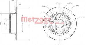 METZGER 6110447 - Bremsscheibe