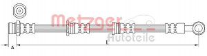 METZGER 4110917 - Bremsschlauch