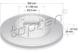 TOPRAN 300265 - Bremsscheibe