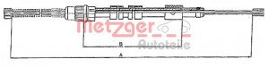 METZGER 10.6024 - Seilzug, Feststellbremse