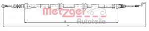 METZGER 10.7394 - Seilzug, Feststellbremse