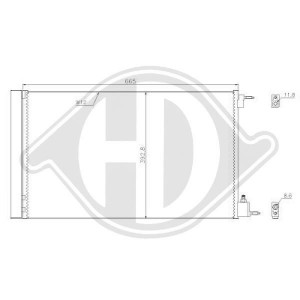 DIEDERICHS DCC1736 - Kondensator, Klimaanlage