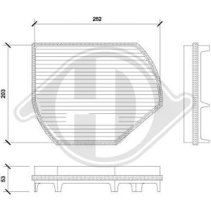 DIEDERICHS DCI0800 - Filter, Innenraumluft