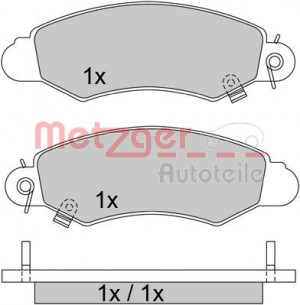 METZGER 1170457 - Bremsbelagsatz, Scheibenbremse