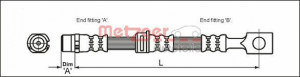 METZGER 4112825 - Bremsschlauch