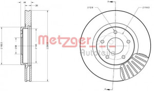 METZGER 6110177 - Bremsscheibe