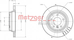 METZGER 6110118 - Bremsscheibe