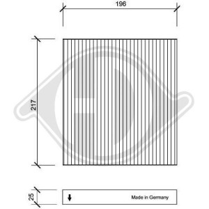 DIEDERICHS DCI1084 - Filter, Innenraumluft
