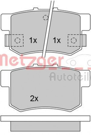 METZGER 1170213 - Bremsbelagsatz, Scheibenbremse