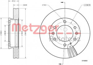 METZGER 6110859 - Bremsscheibe