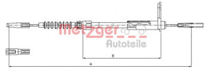 METZGER 10.9455 - Seilzug, Feststellbremse