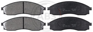 A.B.S. 36862 - Bremsbelagsatz, Scheibenbremse