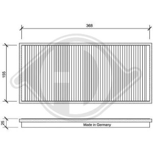 DIEDERICHS DCI1025 - Filter, Innenraumluft