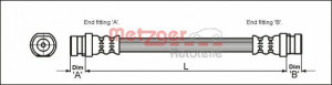 METZGER 4111168 - Bremsschlauch