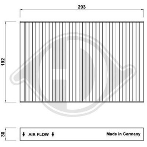 DIEDERICHS DCI0170 - Filter, Innenraumluft