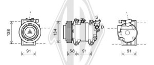 DIEDERICHS DCK1199 - Kompressor, Klimaanlage