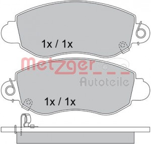 METZGER 1170365 - Bremsbelagsatz, Scheibenbremse