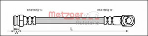 METZGER 4114050 - Bremsschlauch