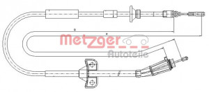 METZGER 10.8185 - Seilzug, Feststellbremse